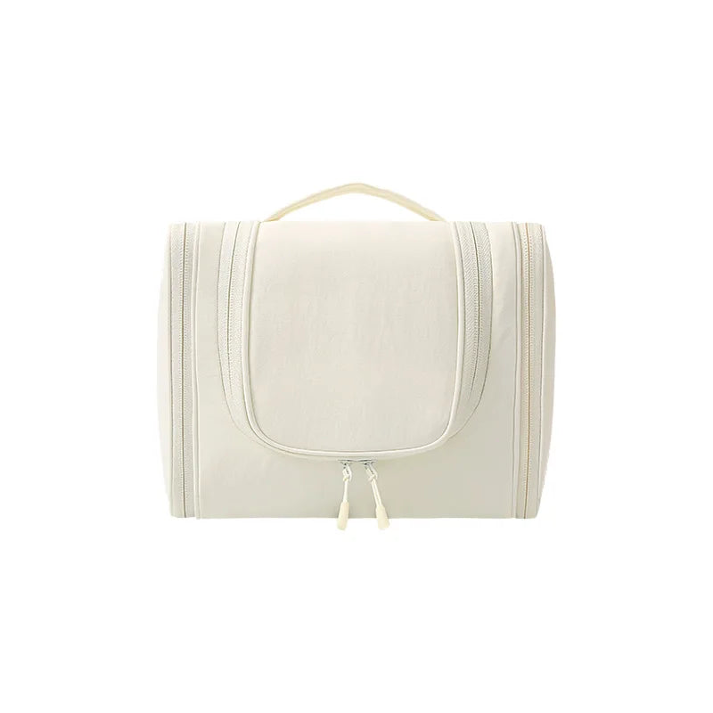 Waterproof Double Zipper Toiletry Bag – Large Travel Organizer Travel Toiletry Bag Babs Ivory