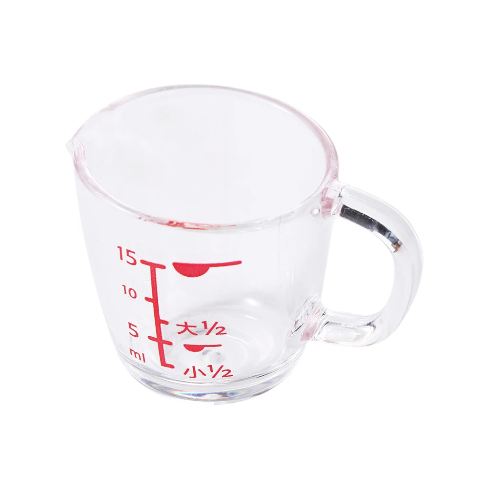 Mini Graduated Plastic Measuring Cup – Drip-Free Spout Kitchen Measuring Cup Babs Transparent