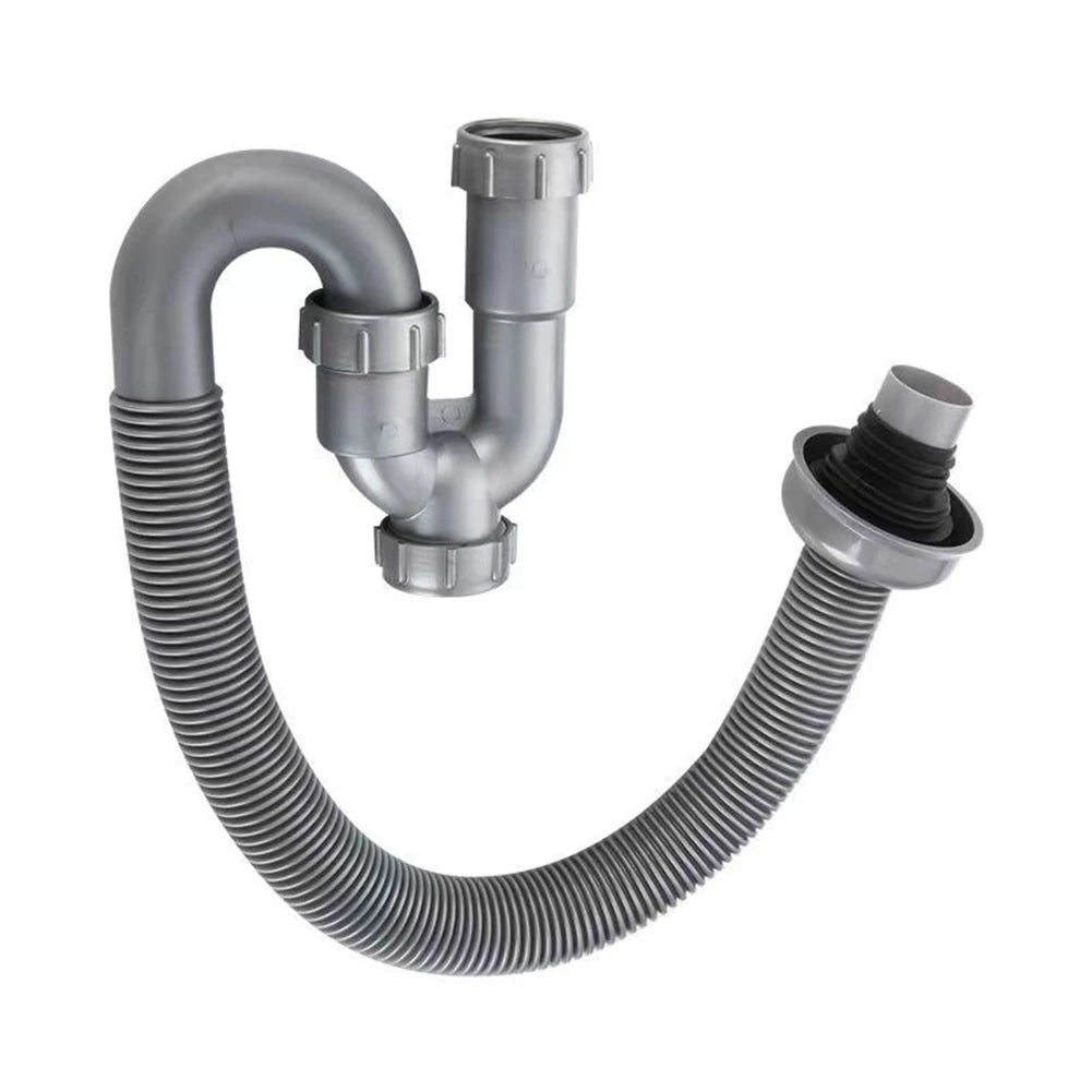 Flexible U-Shaped Drain Pipe for Kitchen & Bathroom Sink Sink Drain Pipe Babs A