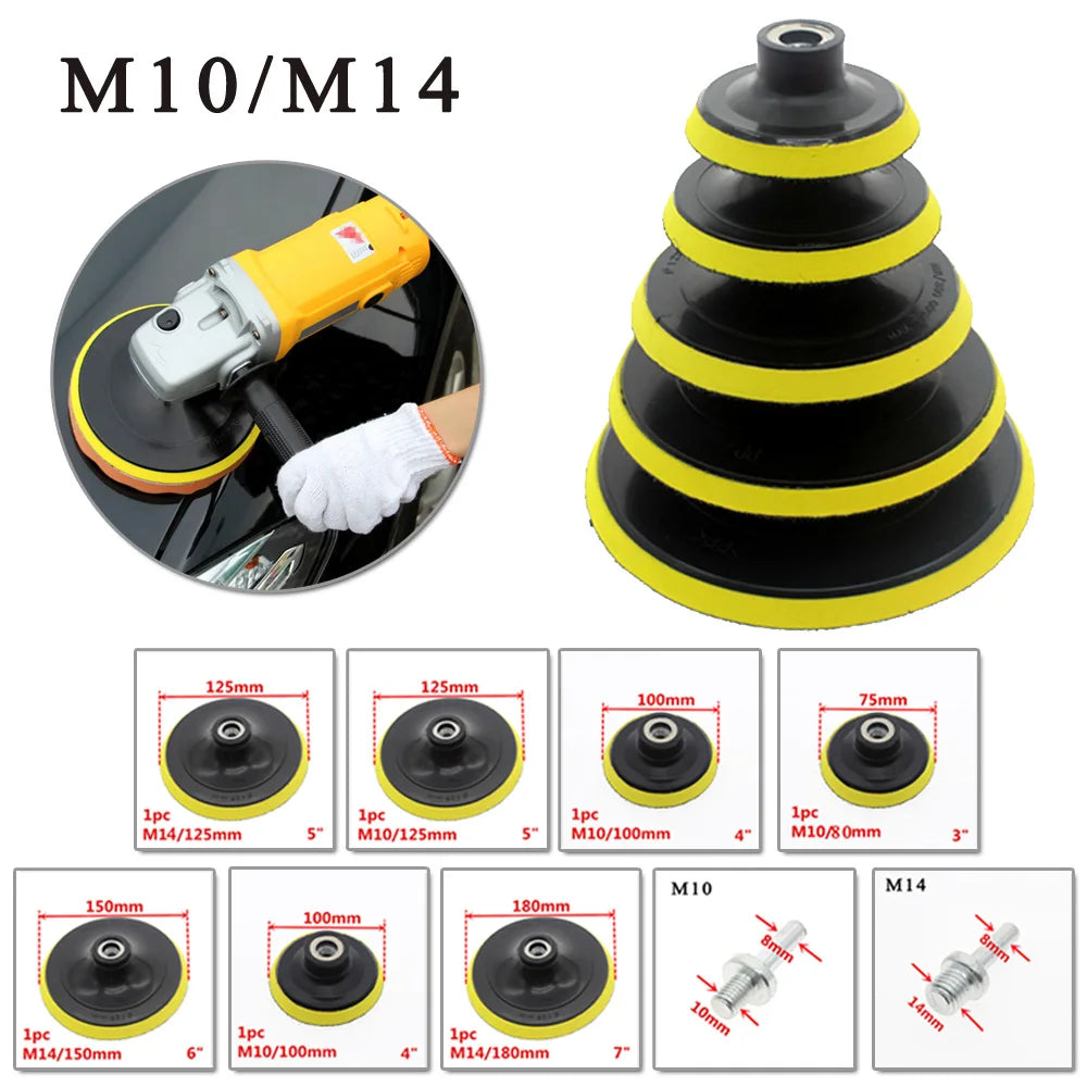 Self Adhesive Sanding Disc & Drill Rod 3"–7" Polishing Pad Sanding Disc Set Babs