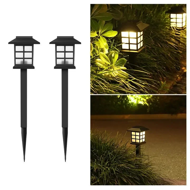 2-Pack Solar Pathway Lights – IP65 Waterproof LED Garden Lamps Solar Pathway Lights Babs Warm Light