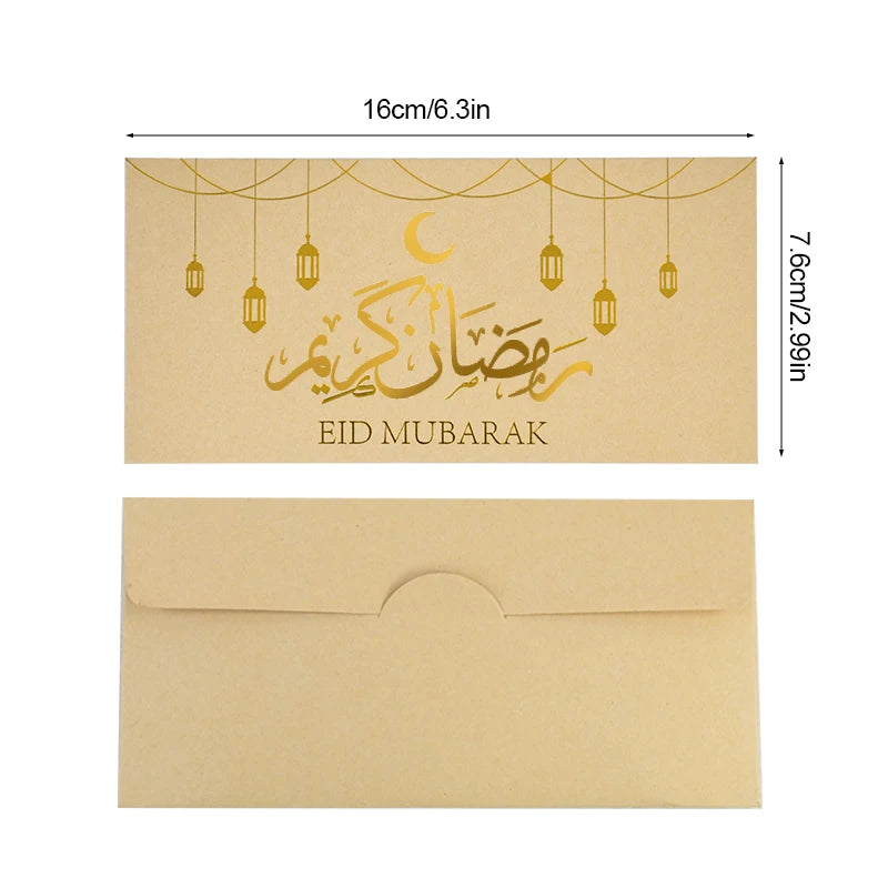 9Pcs Eid Mubarak Gift Envelopes – Ramadan Money Bags 2026 Gift Envelopes Babs