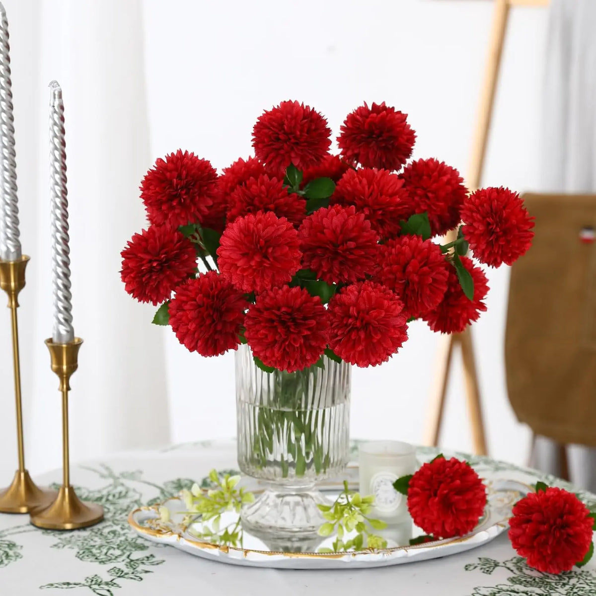 Silk Ball Chrysanthemum Artificial Flowers 10/20 Pcs – Home Décor Artificial Flowers Babs
