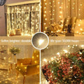 USB LED Curtain Fairy Lights with Remote – 6x3M / 3x3M LED Curtain Lights Babs WHITE 5Mx3M