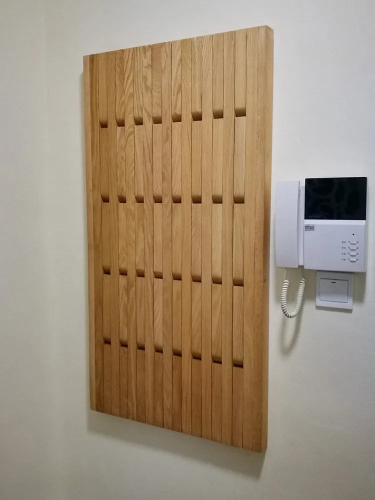 Nordic Pine Wood Wall Coat Rack – 10+ Hooks, Modern Style Wall Coat Rack Babs
