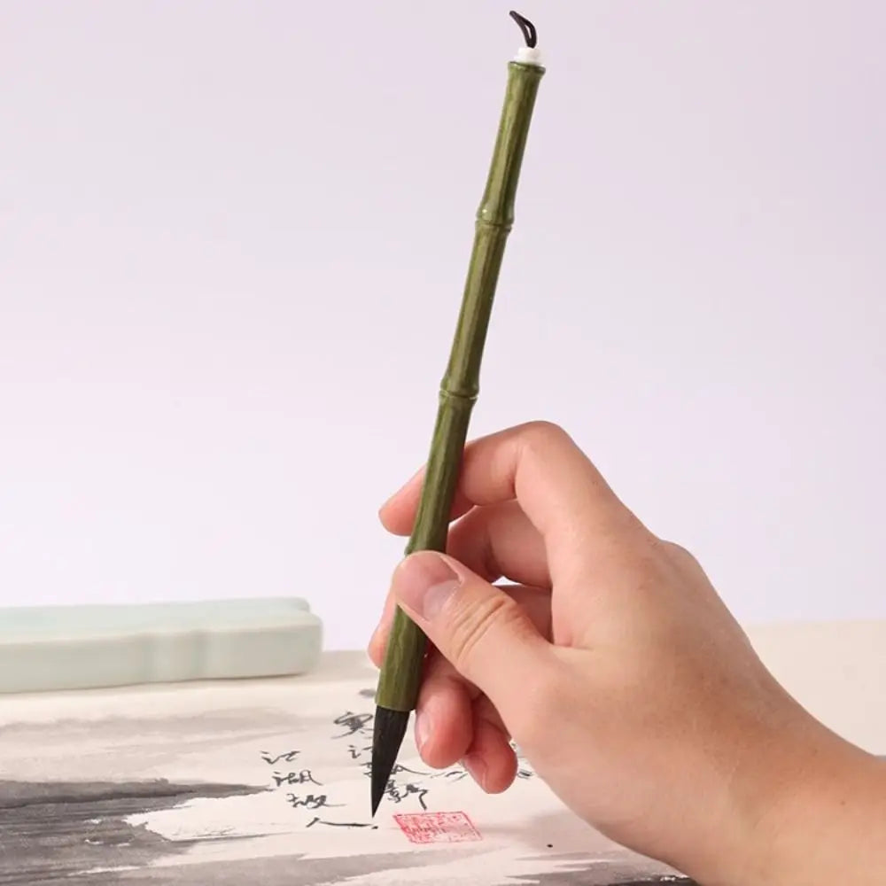 Chinese Calligraphy Art Brush – Wolf Hair & Wood Handle Calligraphy Art Brush Babs