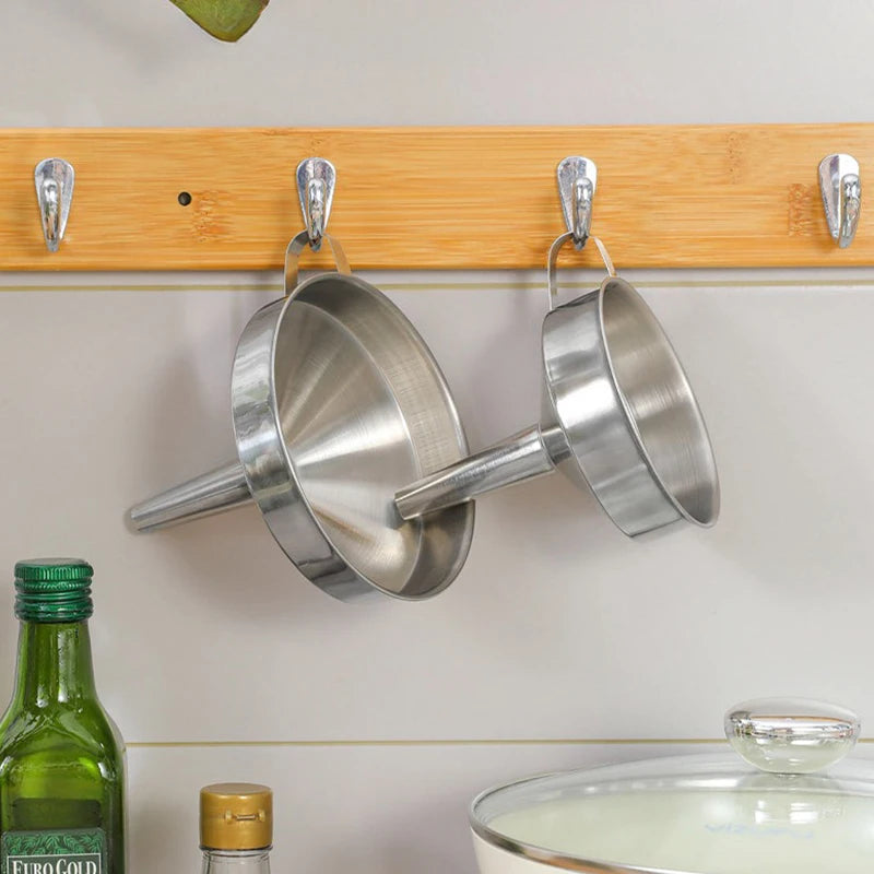 Stainless Steel Kitchen Funnel with Strainer for Oil & Liquids Kitchen Funnel Babs