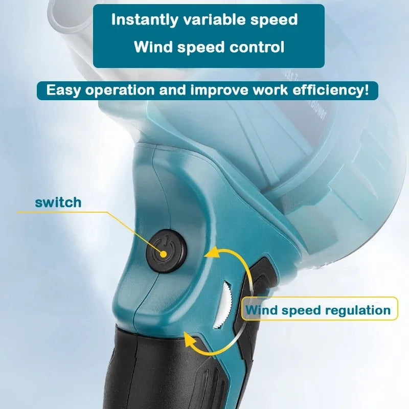 MT-TF06 Brushless Cordless Blower for Makita 18V – 5 Nozzles Cordless Turbo Blower Babs