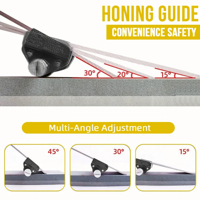 HOMEFISH Honing Guide Jig – Chisel & Plane Iron Angle Sharpener Honing Guide Jig Babs
