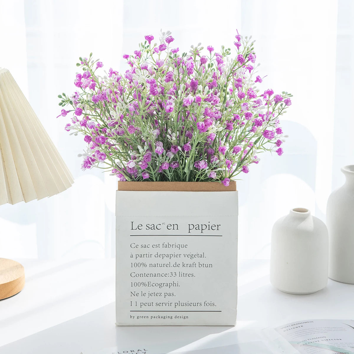 Artificial Gypsophila Bouquet – Wedding & Home Floral Decor Artificial Flower Bouquet Babs