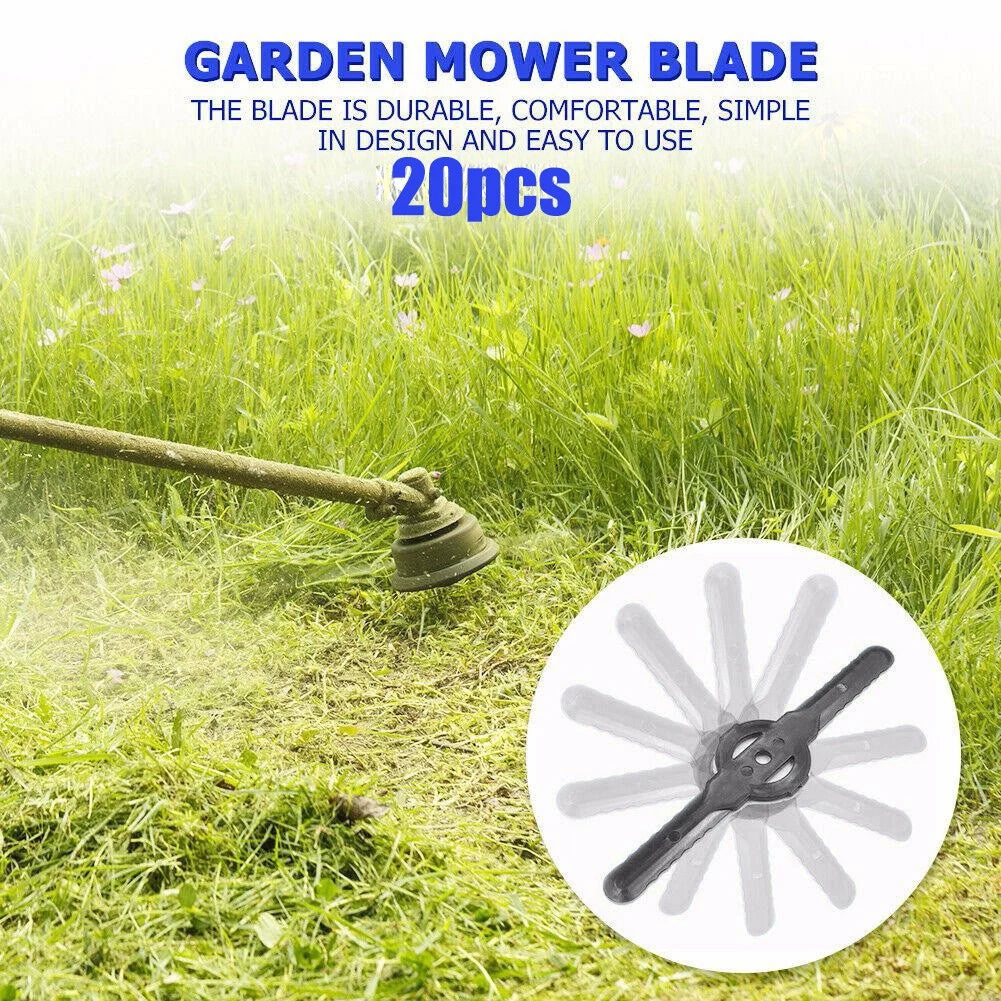 20Pcs Plastic Replacement Blades for Cordless Grass Trimmer Trimmer Replacement Blades Babs