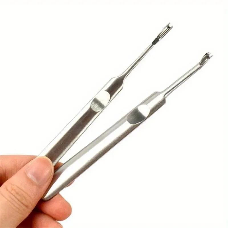 2-Piece Leather Groover & Skiving Tool Set – U & V Shape Leathercraft Tool Set Babs