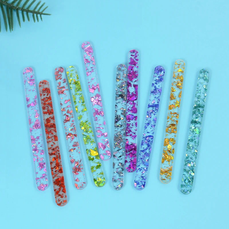 Acrylic Ice Cream Sticks 10/20pcs – Popsicle & DIY Craft DIY Craft Sticks Babs Colorful 10pcs