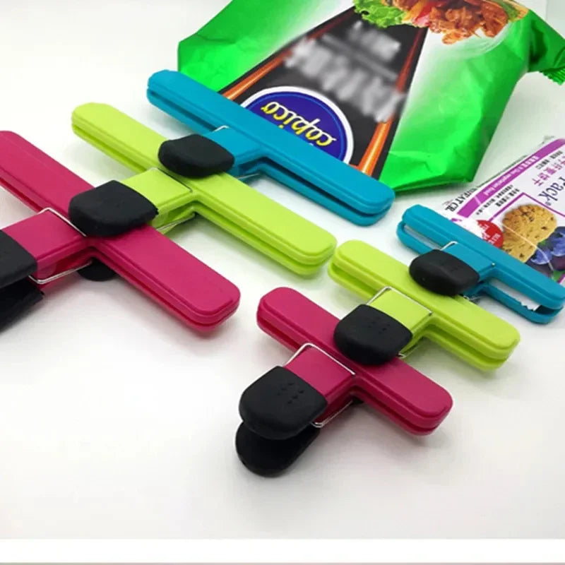 Plastic Bag Sealing Clips – Airtight Food Storage Clamps (2 Sizes) Food Storage Clips Babs