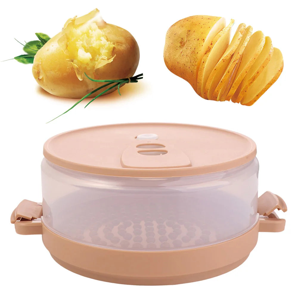 Microwave Potato Baker & Steamer – Reusable BPA-Free Cooker Microwave Potato Steamer Babs