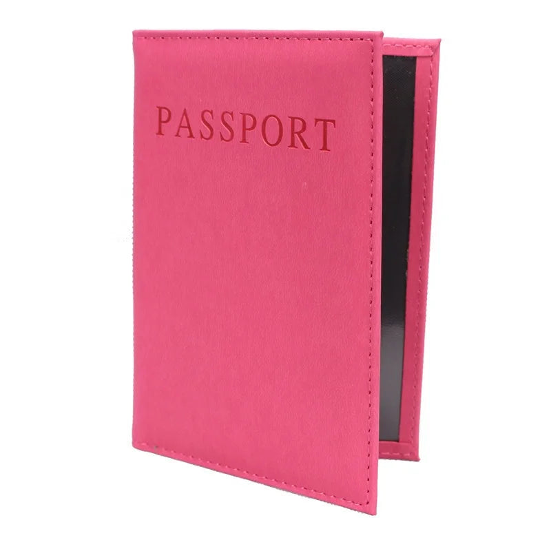Cute PU Leather Passport Holder – Travel Cover Case for Women Passport Holder Babs rosered