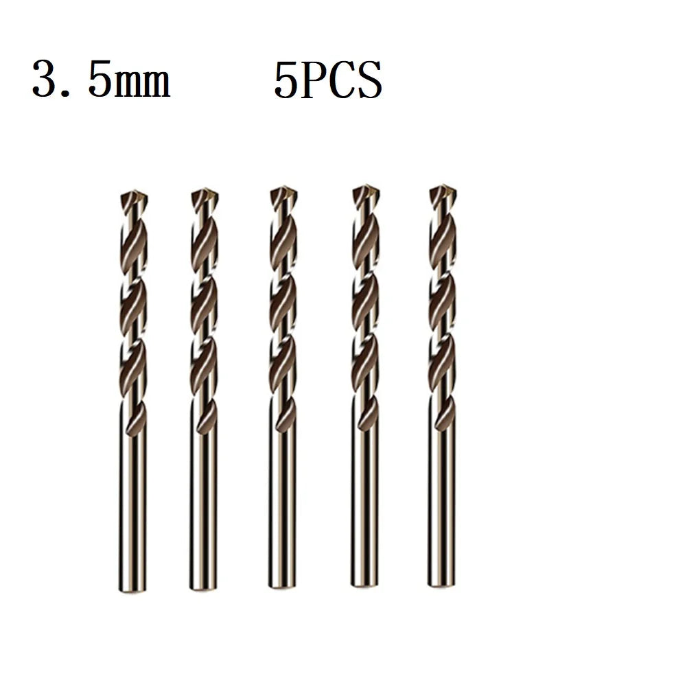 5-Piece M35 Cobalt HSS Drill Bit Set 1–4mm – Metal & Wood Cobalt Drill Bit Set Babs 3.5mm 5PCS