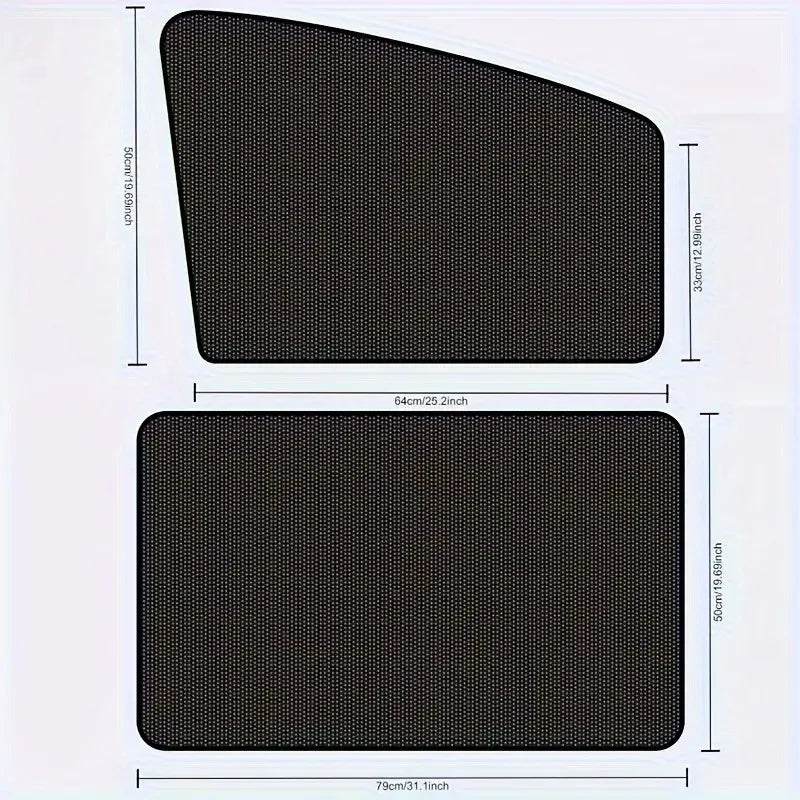 Magnetic Car Window Sunshade Mesh Curtain – UV Protection Car Window Sunshade Babs
