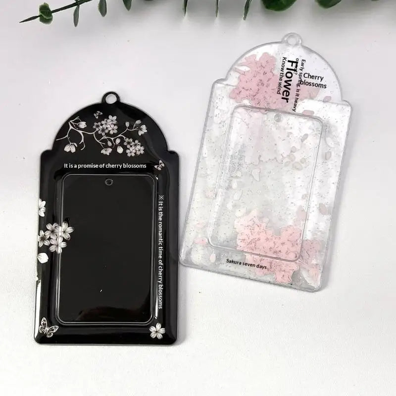 Cherry Blossom Photocard Holder – Scratch-Proof PVC Kpop Case Photocard Holder Case Babs
