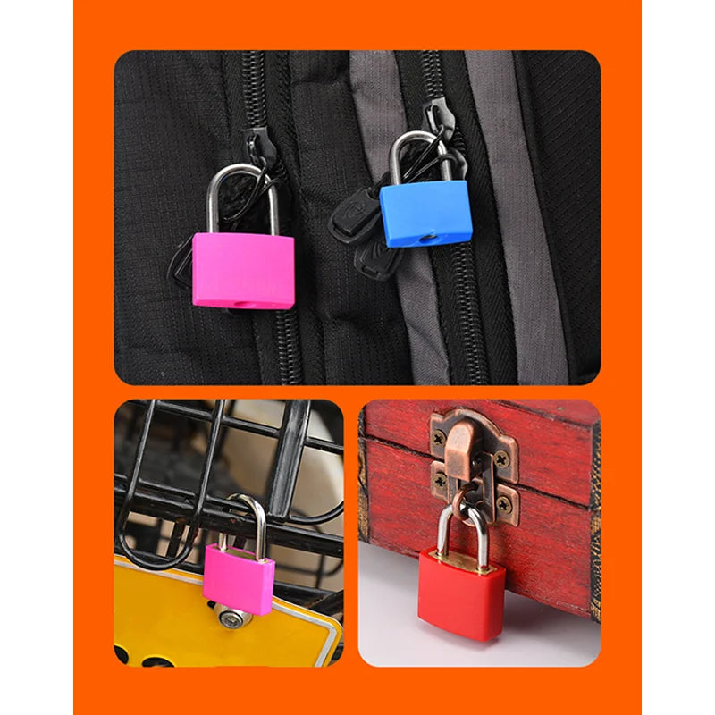 Mini Steel Keyed Padlock – Travel Luggage & Diary Lock, 2 Keys Keyed Padlock Babs