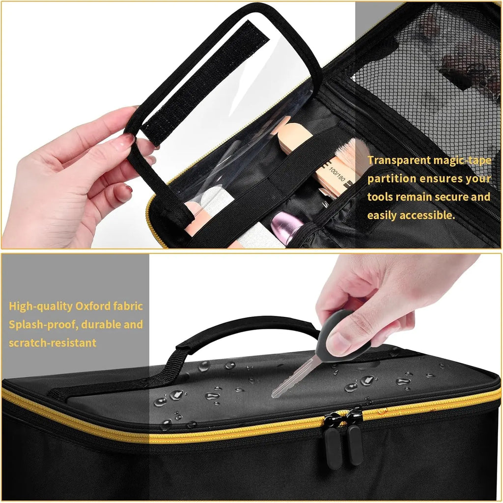 Nail Polish Organizer Case – Holds 40 Bottles, Double Layer Nail Storage Case Babs