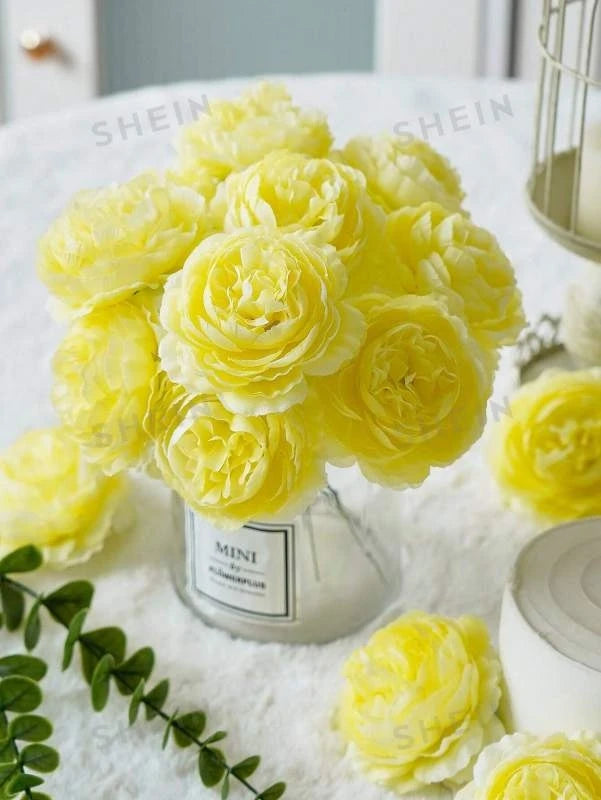 Silk Peony Artificial Flowers 12/24pc – Wedding & Home Décor Artificial Silk Flowers Babs Color 12 24 PCS