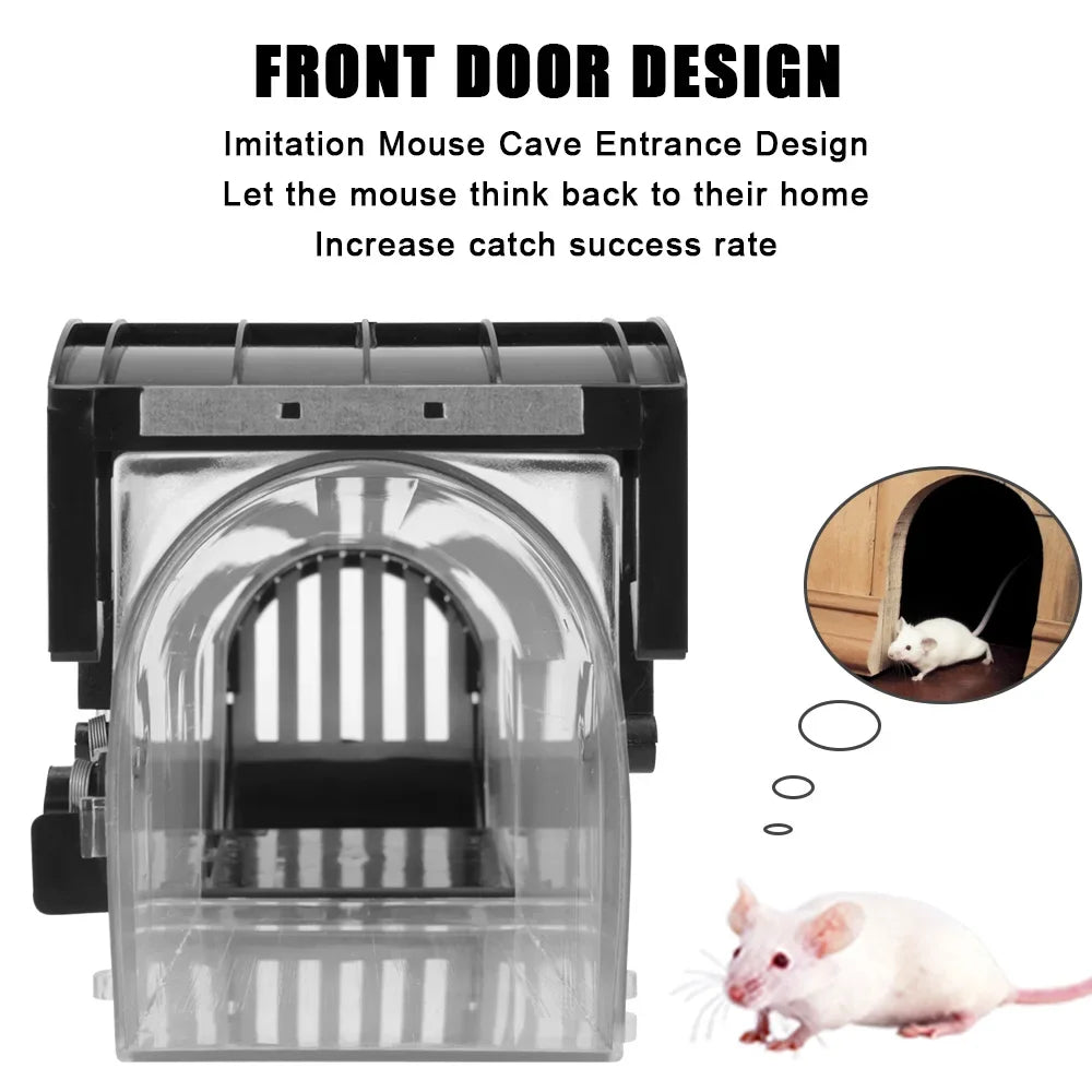 Humane Live Mouse Trap – Reusable Self-Locking Rodent Catcher Live Mouse Trap Babs