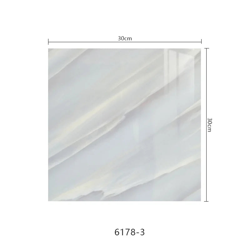 10pcs Self-Adhesive Marble PVC Tile Wall Stickers 30×30cm