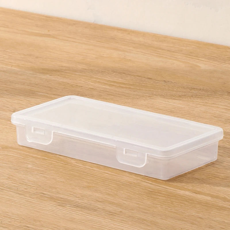 Clear Stackable Pencil Box – Large Capacity Plastic Organizer Pencil Storage Box Babs S