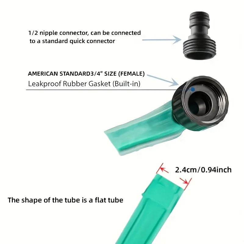 Flexible PVC Drip Irrigation Hose | US/EU Connectors Drip Irrigation Hose Babs