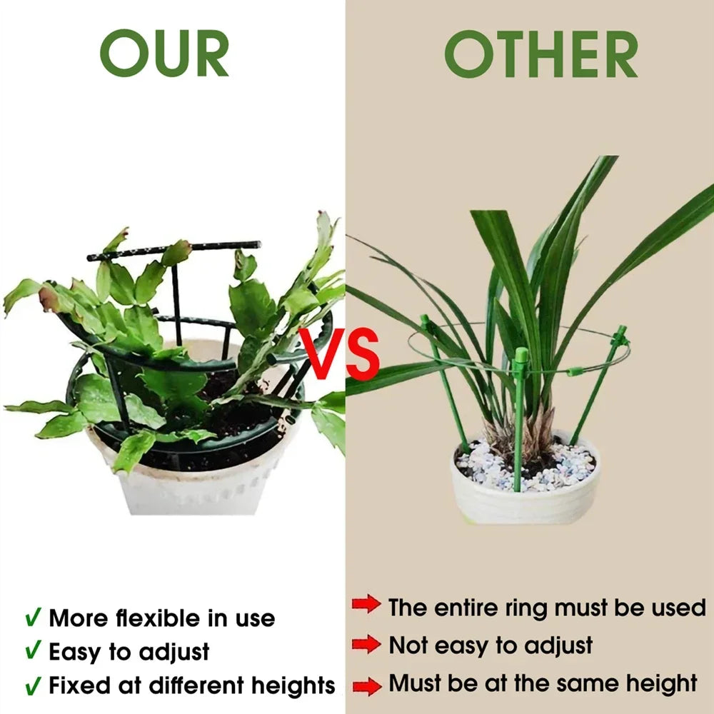 T-Shape Plant Support Stakes | Garden Flower Pot Rack Set Plant Support Stakes Babs