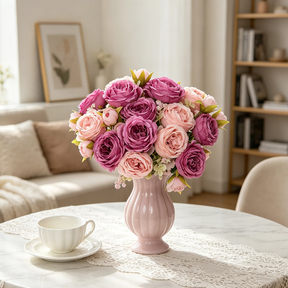 Silk Peony Artificial Flowers – Wedding & Home Decor Artificial Silk Flowers Babs