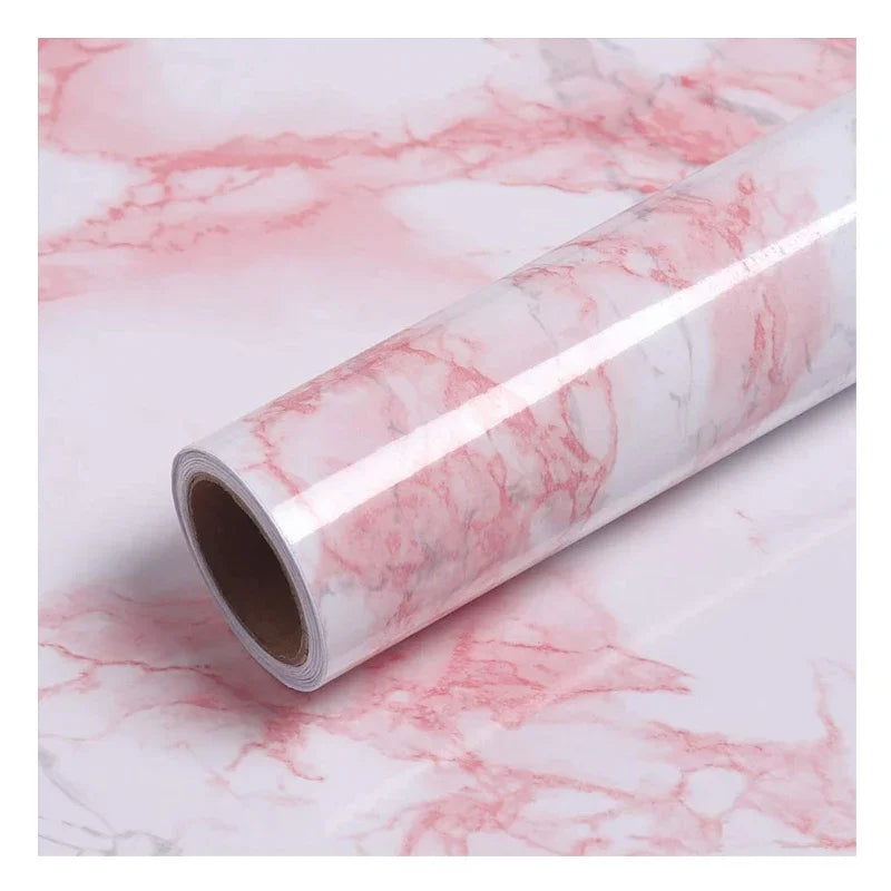 Pink Marble Peel & Stick Vinyl Wallpaper – Waterproof Contact Paper Peel & Stick Wallpaper Babs Pink 10mx40cm