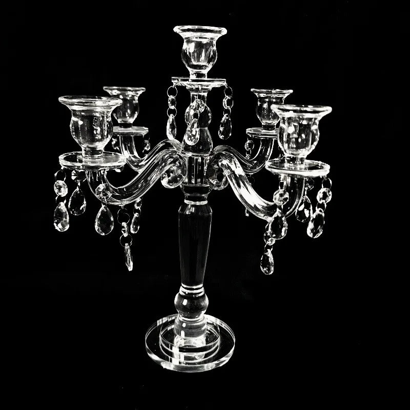 Crystal Candlestick Holder – Elegant Luxury Wedding Decor Crystal Candle Holder Babs