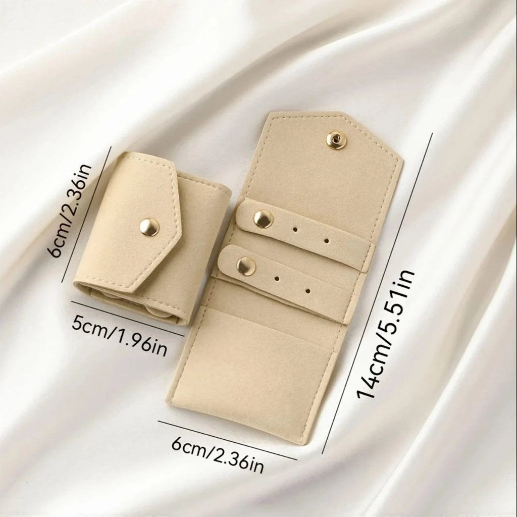 Microfiber Leather Jewelry Pouch – Earrings, Rings & Necklace Jewelry Storage Pouch Babs
