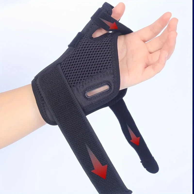 Adjustable Thumb & Wrist Support Brace – Breathable Sports Wrap Wrist & Thumb Brace Babs