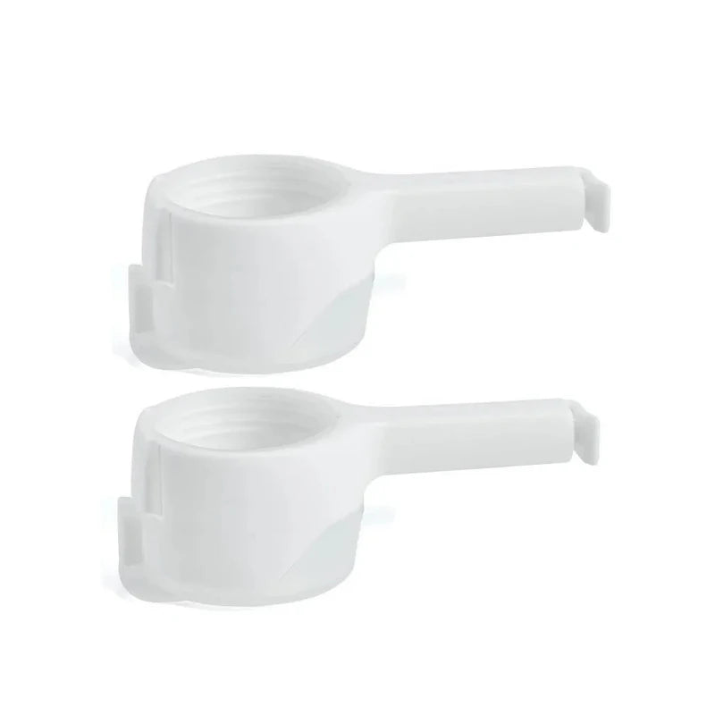 Bag Clips with Pour Spouts – Airtight Food Sealing Clips Food Bag Clips Babs White-2Pcs
