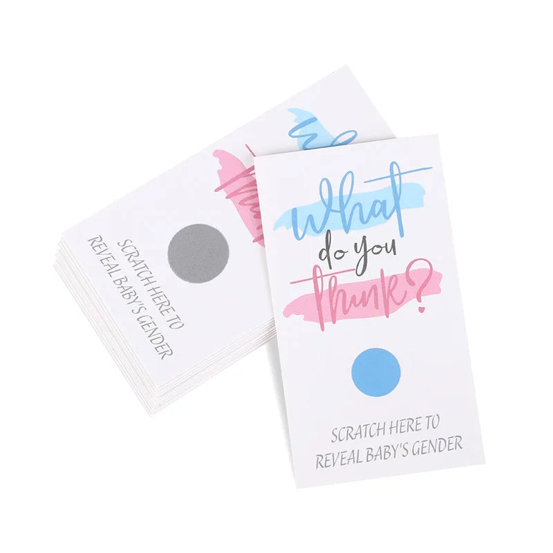 Gender Reveal Scratch Cards – 10 Sheets Boy or Girl Party Game Party Game Cards Babs 10Pcs Boy