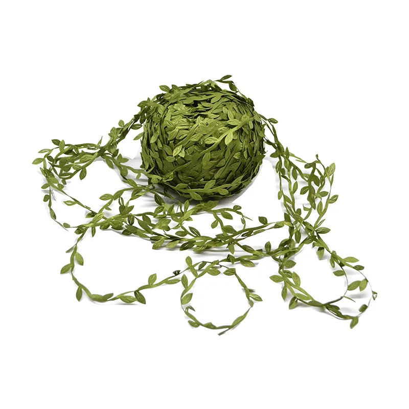10M Silk Artificial Green Leaf Garland – Wedding & DIY Décor Artificial Leaf Garland Babs green