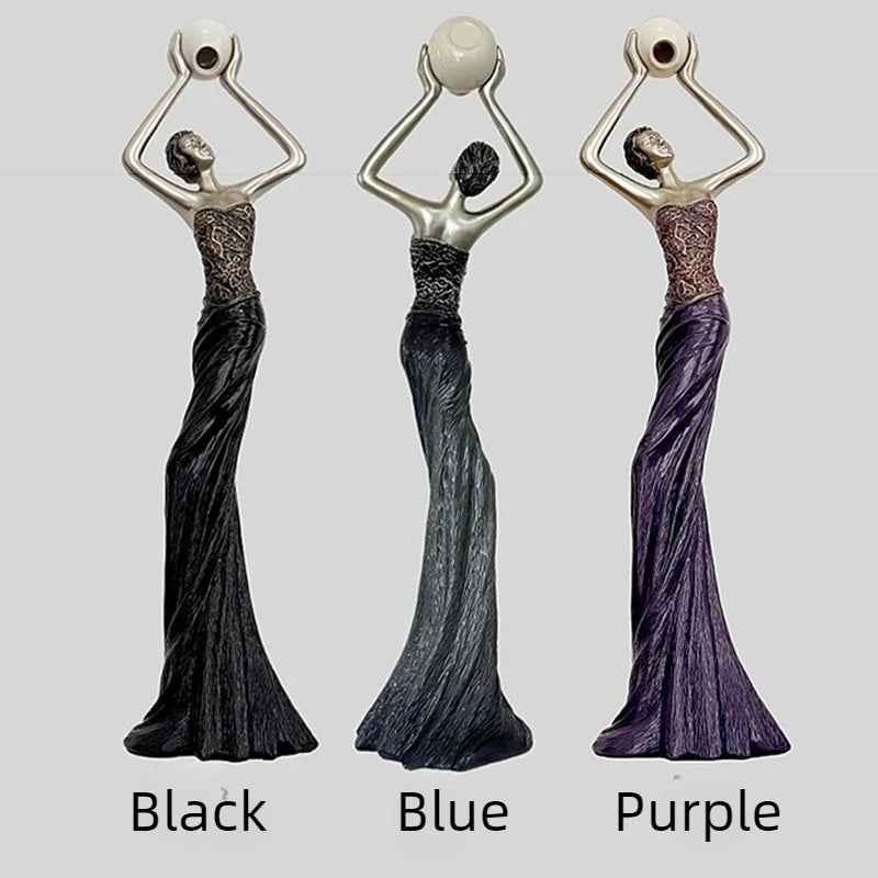 Humanoid Sculpture Figurine | Modern Luxury Living Room Décor Decorative Sculpture Babs