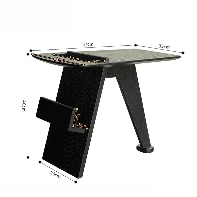Nordic Solid Wood Coffee Table with Storage | Modern Style Solid Wood Coffee Table Babs Solid Wood Table