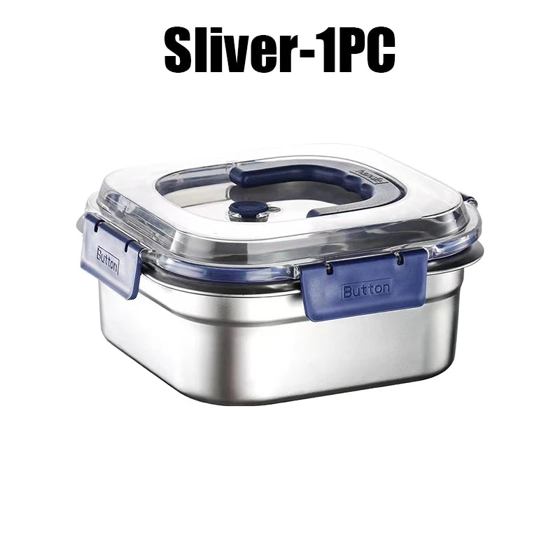 Leakproof Stainless Steel Bento Box – Airtight Lunch Container Stainless Steel Bento Box Babs Sliver 1PC