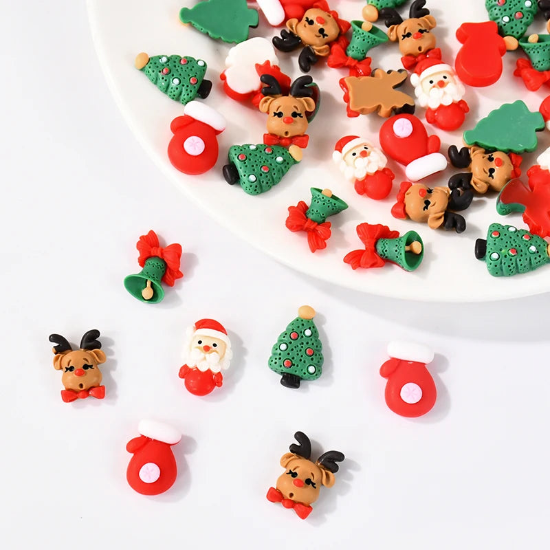 Mini Christmas Resin Figurines – Santa & Xmas DIY Ornaments Christmas Resin Figurines Babs