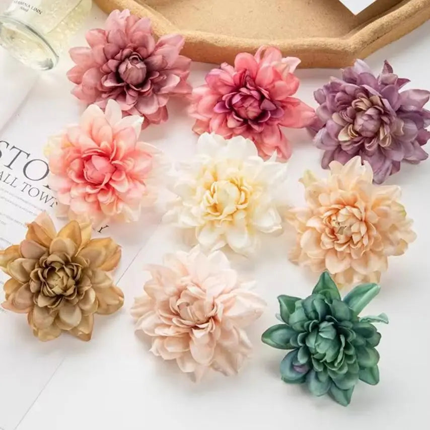 Silk Chrysanthemum Artificial Flower Heads – Wedding & Home Decor Artificial Flower Heads Babs