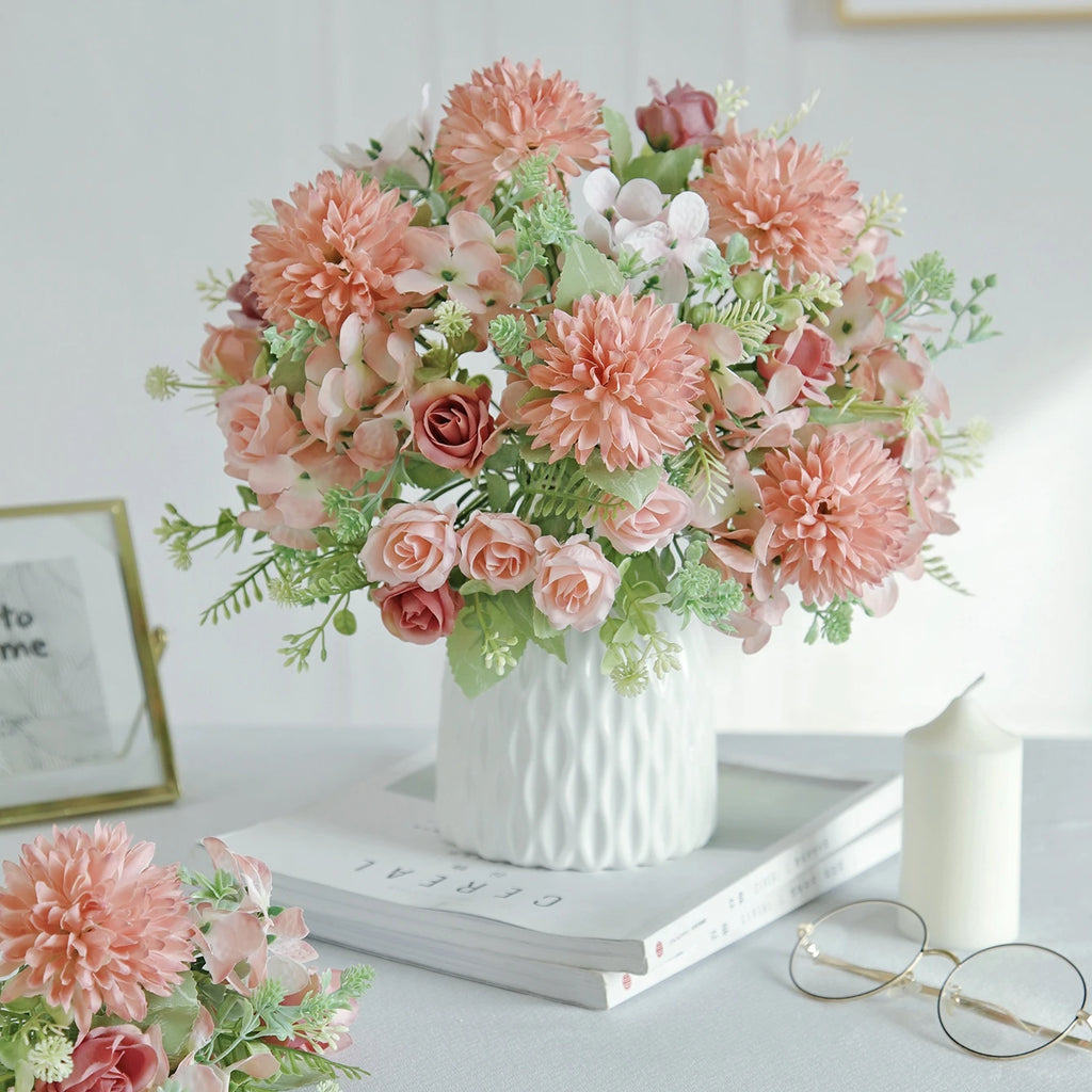 Artificial Silk Rose Bouquet – Wedding & Home Décor Gift Artificial Silk Flowers Babs