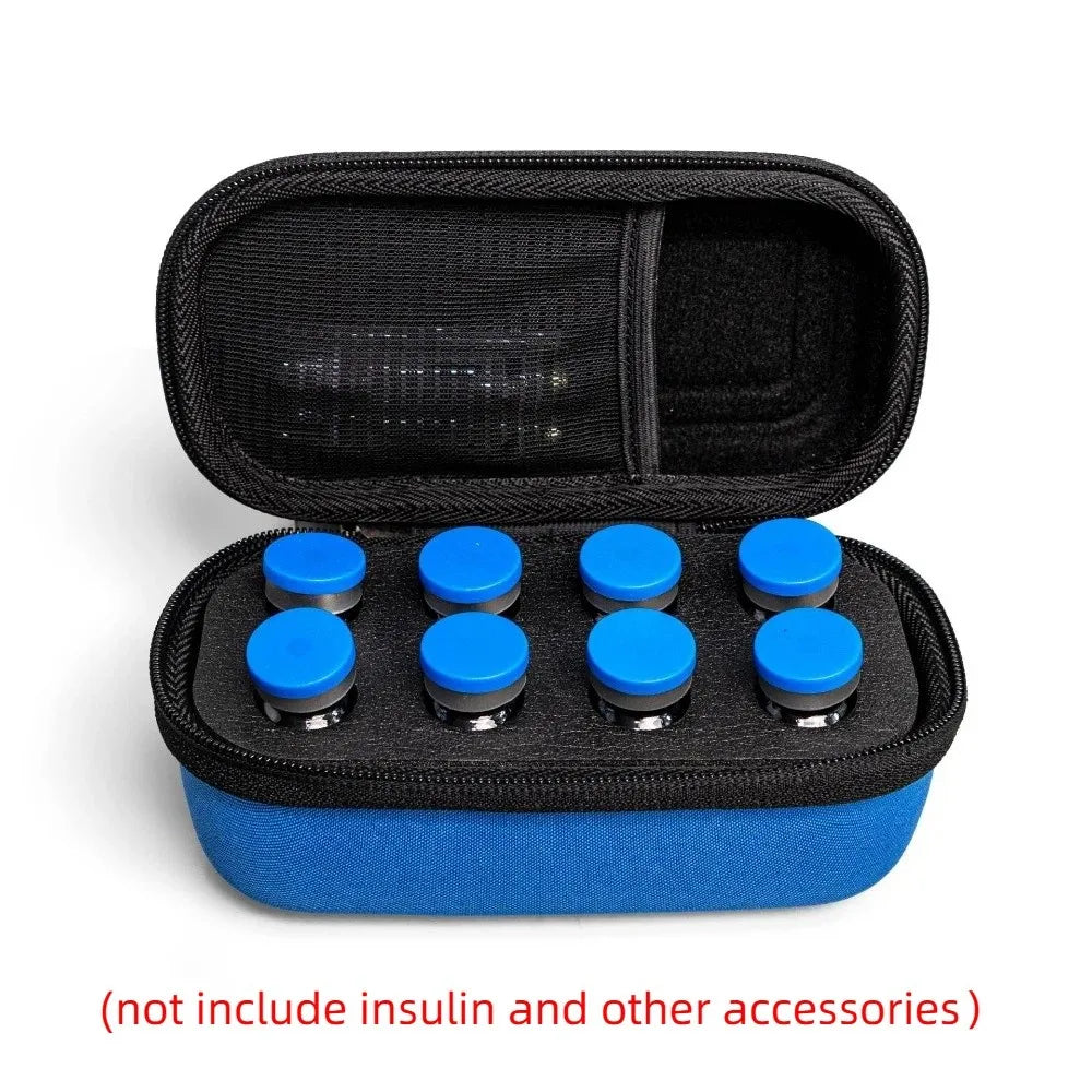 8-Slot Vial Storage Case – Waterproof & Shockproof Organizer Vial Storage Case Babs No Accessories