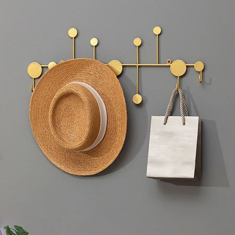 Wall Mounted Metal Coat Rack – 6-Hook Modern Minimalist Design Wall Mounted Coat Rack Babs