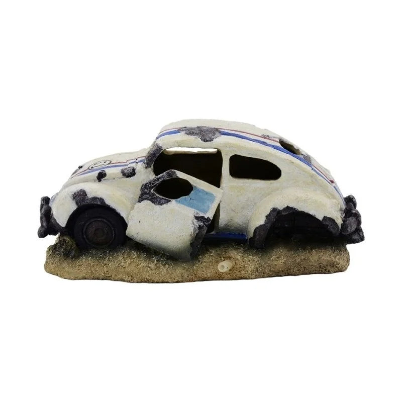 Retro Car Resin Aquarium Air Bubbler Ornament | Fish Tank Decor Aquarium Ornament Babs