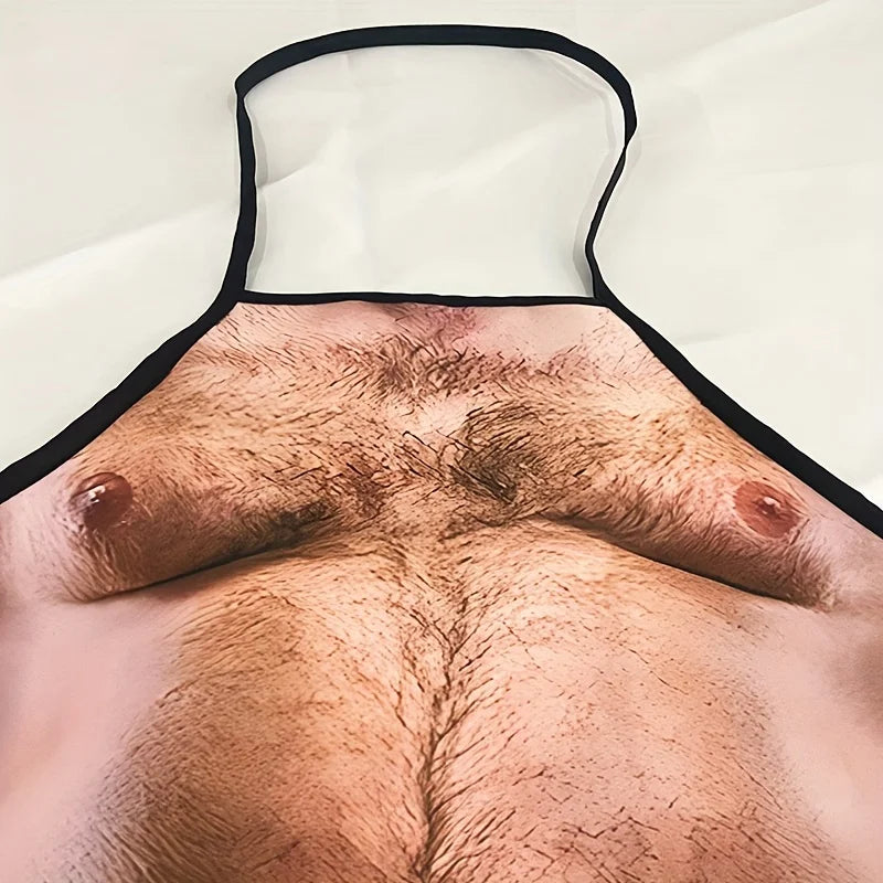 Beer Belly Print Men's Kitchen Apron – BBQ & Party Novelty Kitchen Apron Babs