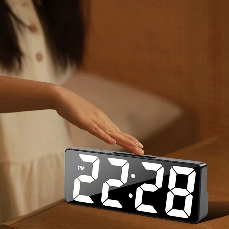 LED Digital Alarm Clock – Voice Control, 12/24H, USB or Battery Digital Alarm Clock Babs